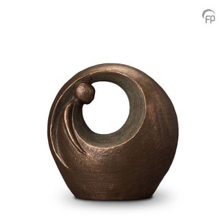 UGK 039 B Keramische urn brons Eenzaam, maar niet alleen