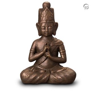 UGK 302 B Keramische urn brons Boeddha Dai Nichi