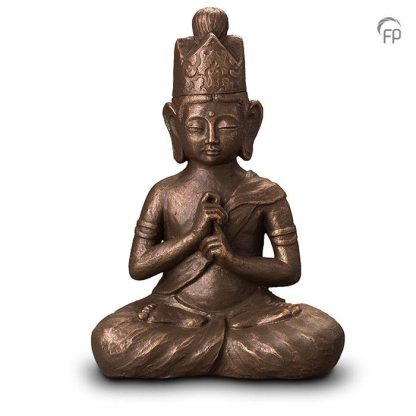 UGK 302 B Keramische urn brons Boeddha Dai Nichi