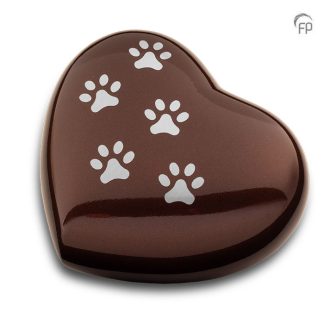 HUH 012 L Metaal dierenurn hart groot
