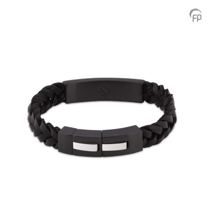 MOL 208 Armband Leder en RVS