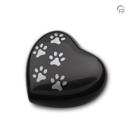 HUH 010 M Metaal dierenurn hart medium