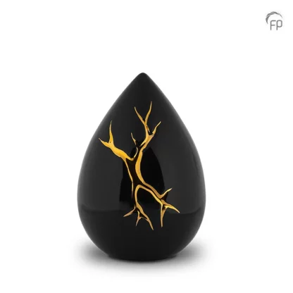 KU 198 M Keramische medium urn Kintsugi