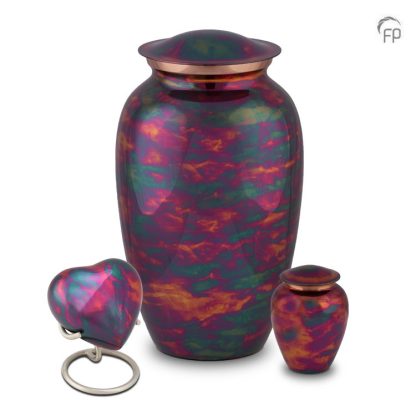 HUH 293 Metaal keepsake hart Raku - Afbeelding 2