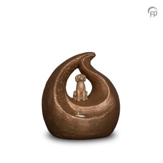 UGK 229 Keramische dierenurn brons